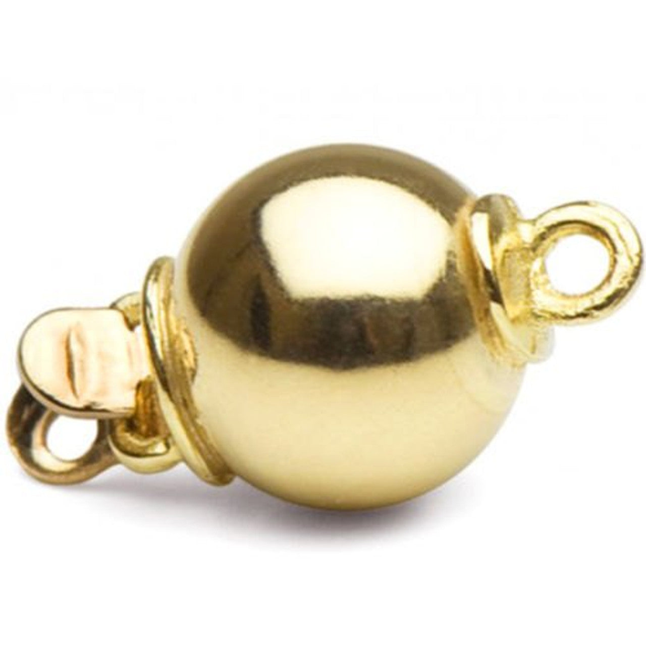 14K Gold Ball Clasp For Necklace