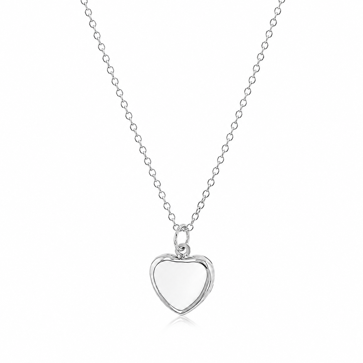 14K Gold 9mm Heart Pendant Necklace – Yellow, White & Rose Gold