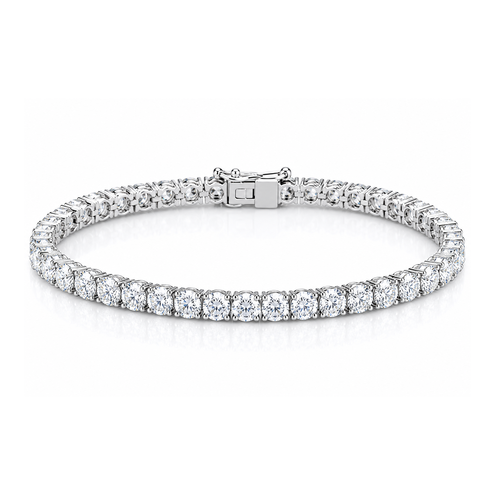 14K Gold Lab Grown Diamond Tennis Bracelet