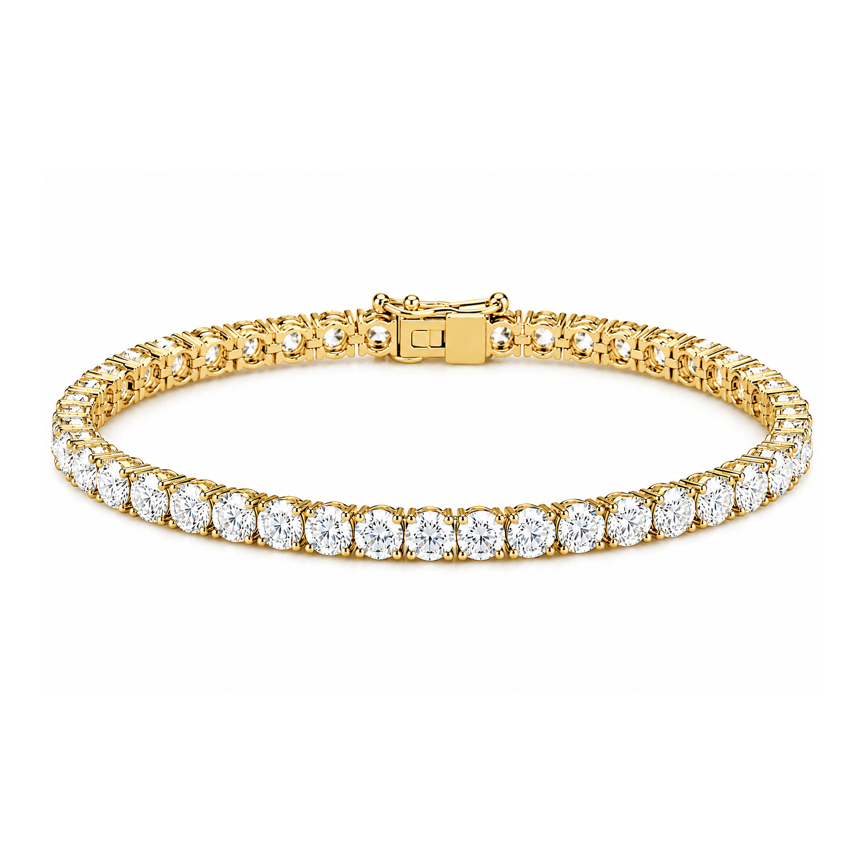 14K Gold Lab Grown Diamond Tennis Bracelet