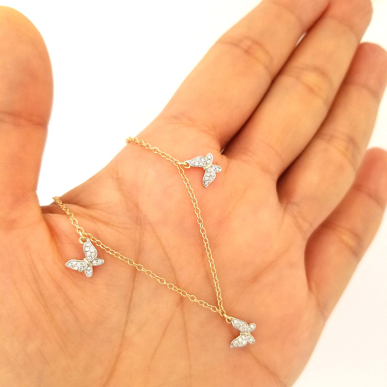 Butterfly Necklace 14K Gold