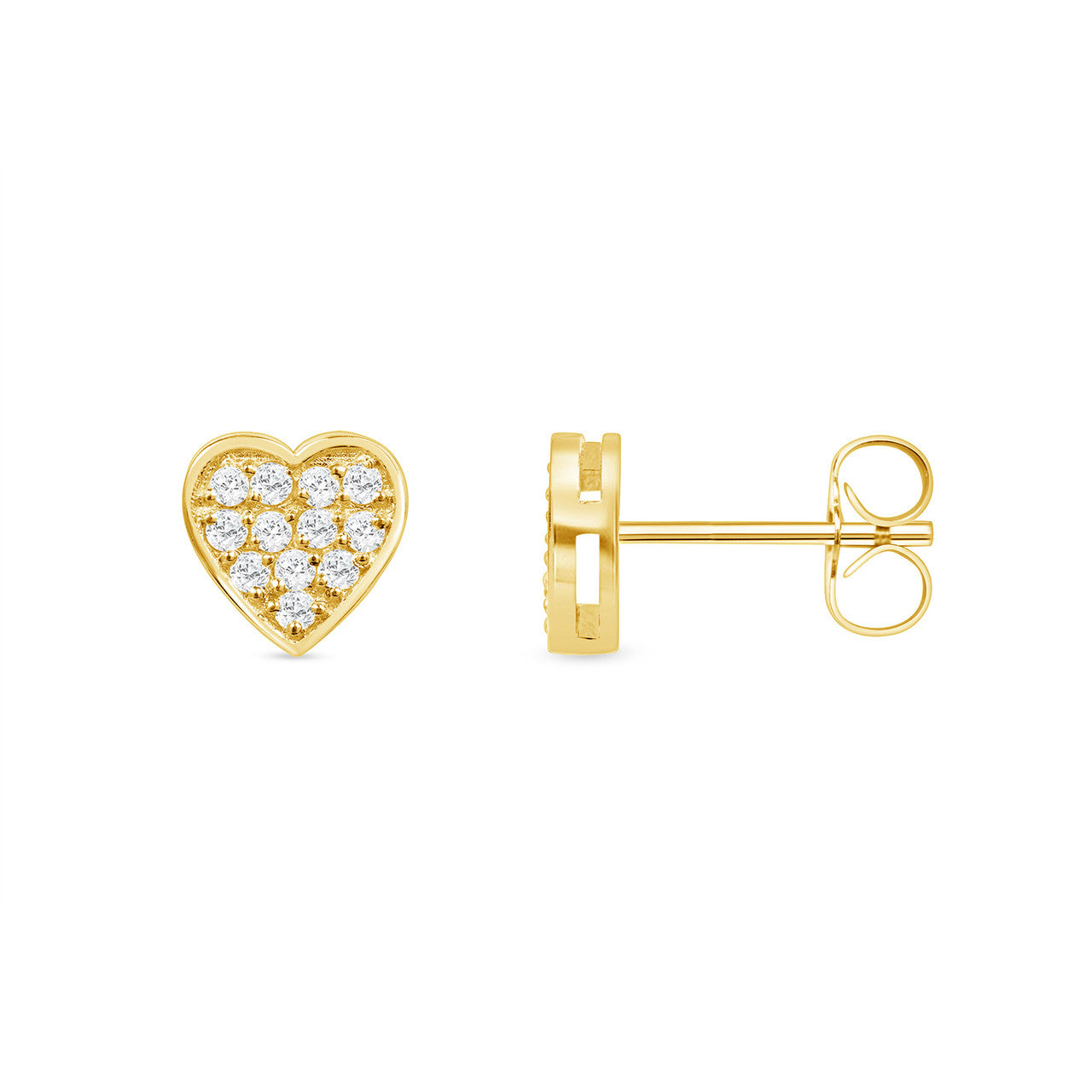 Diamond Heart Earring