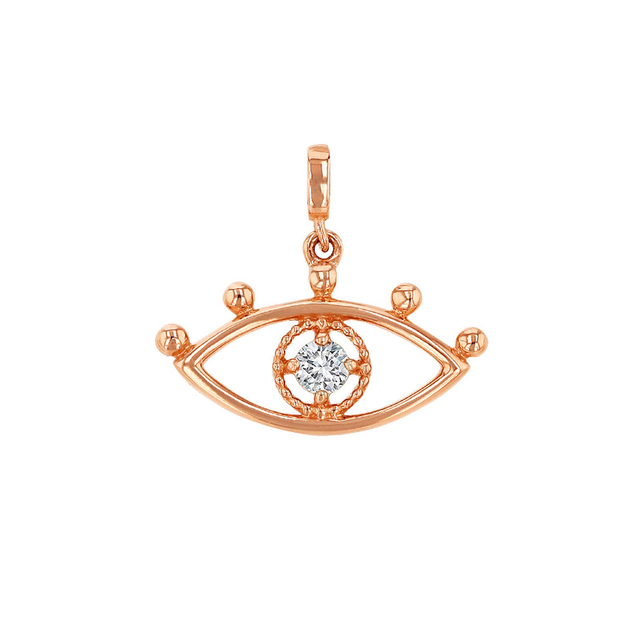 Diamond Eye Charm For Necklace