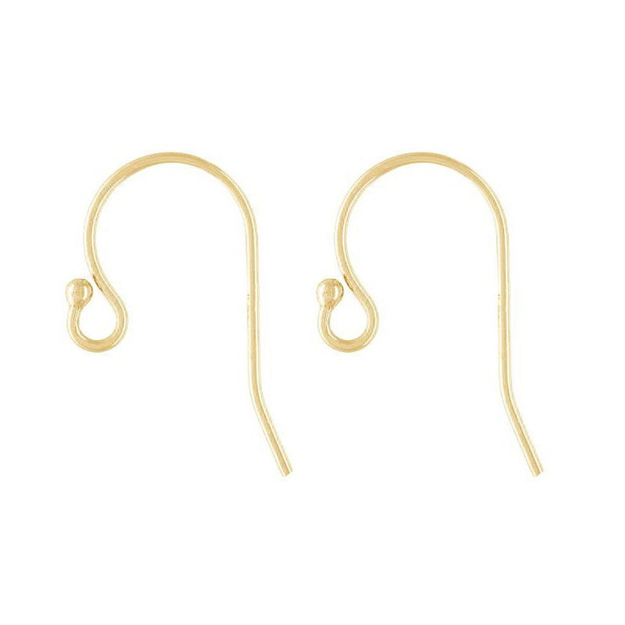 14K Yellow Gold Ear Wire Earring