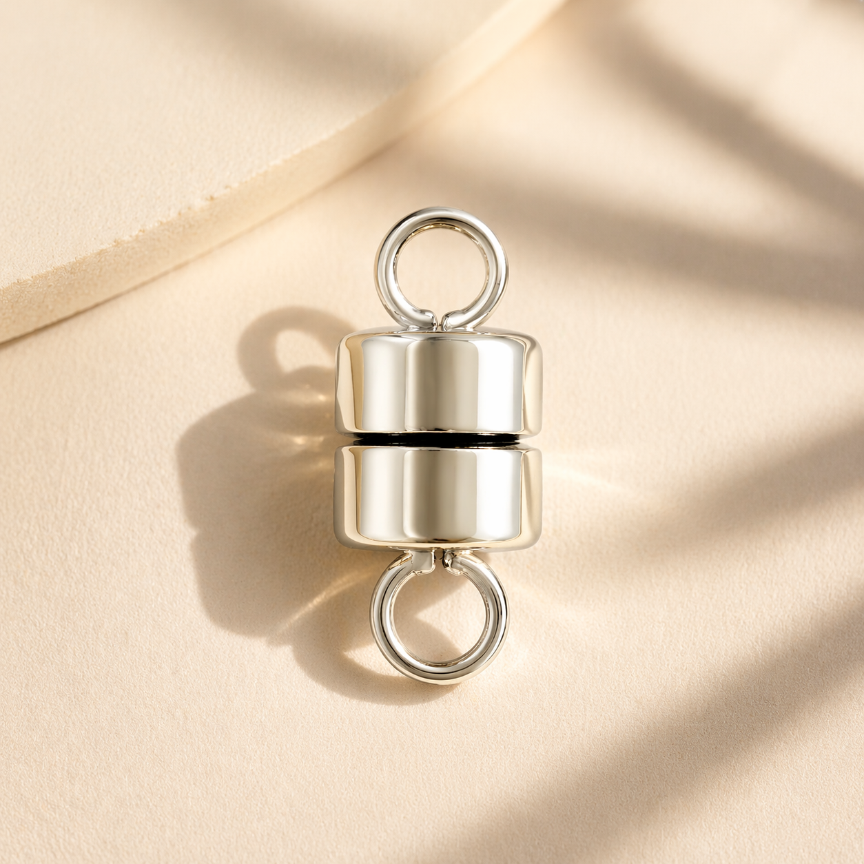 14K Gold Magnetic Clasp for Jewelry – Secure Round Connector for Necklace & Bracelet