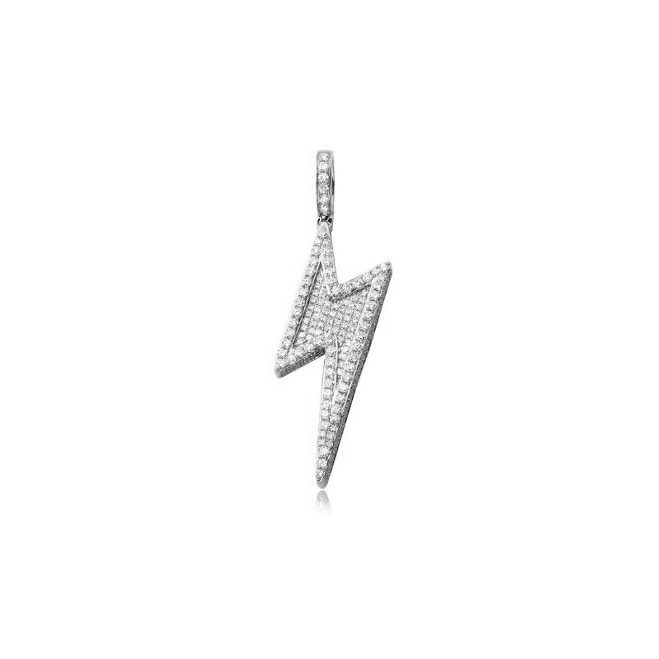 10KDiamond Lightning Pendant