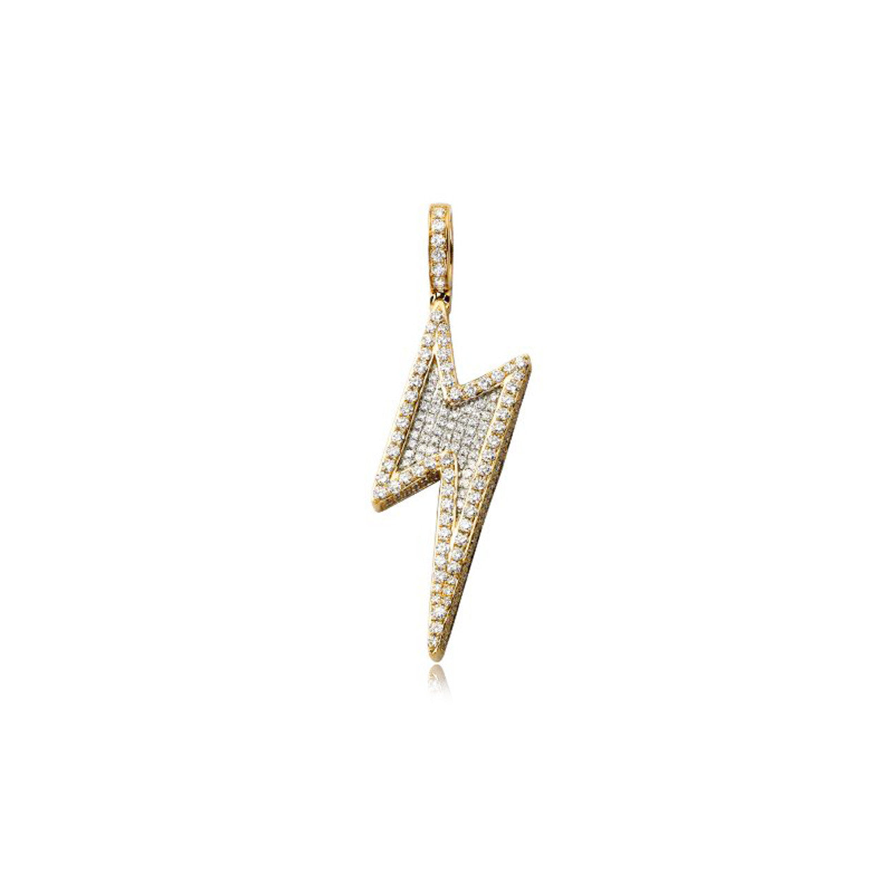 Diamond Lightning Pendant For Men