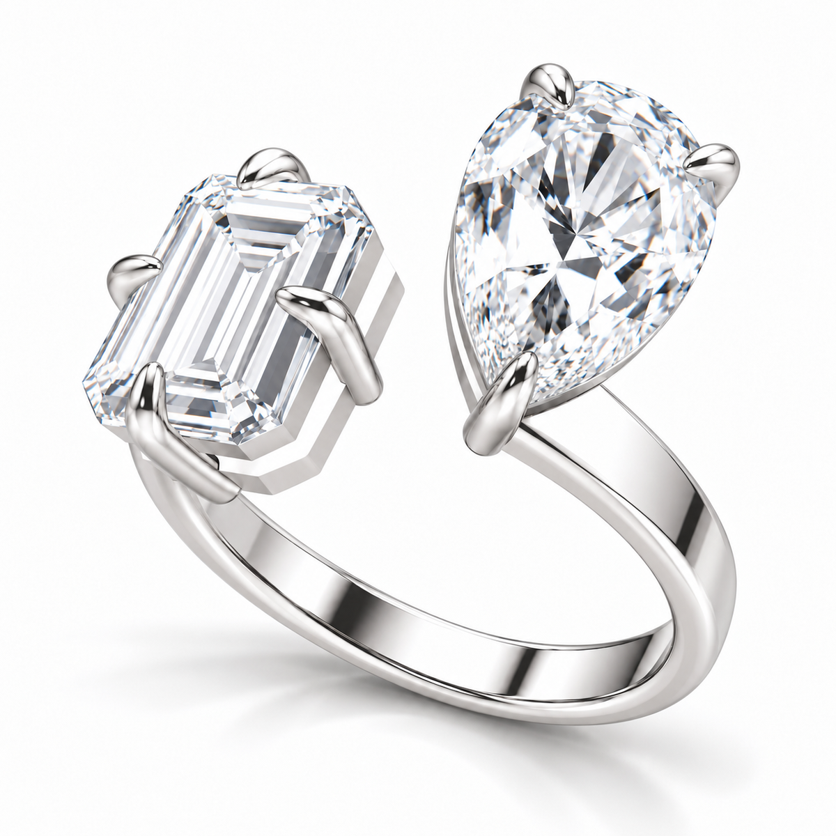 14K Gold Two-Stone Ring with 6.00 CTW IGI Lab-Grown Diamonds