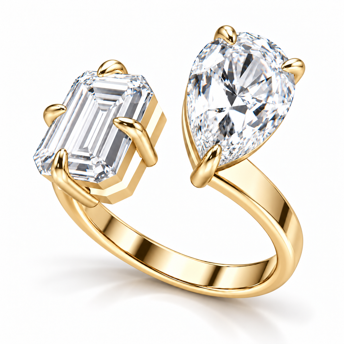 14K Gold Two-Stone Ring with 6.00 CTW IGI Lab-Grown Diamonds