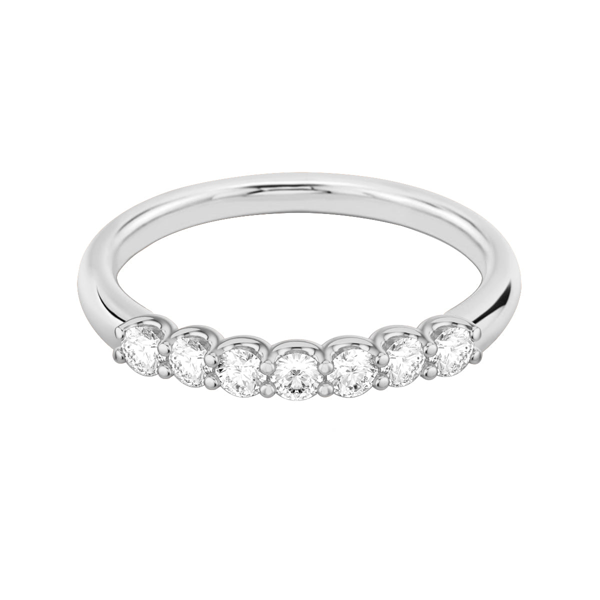 14K Yellow Gold Signature Diamond Half Eternity Ring