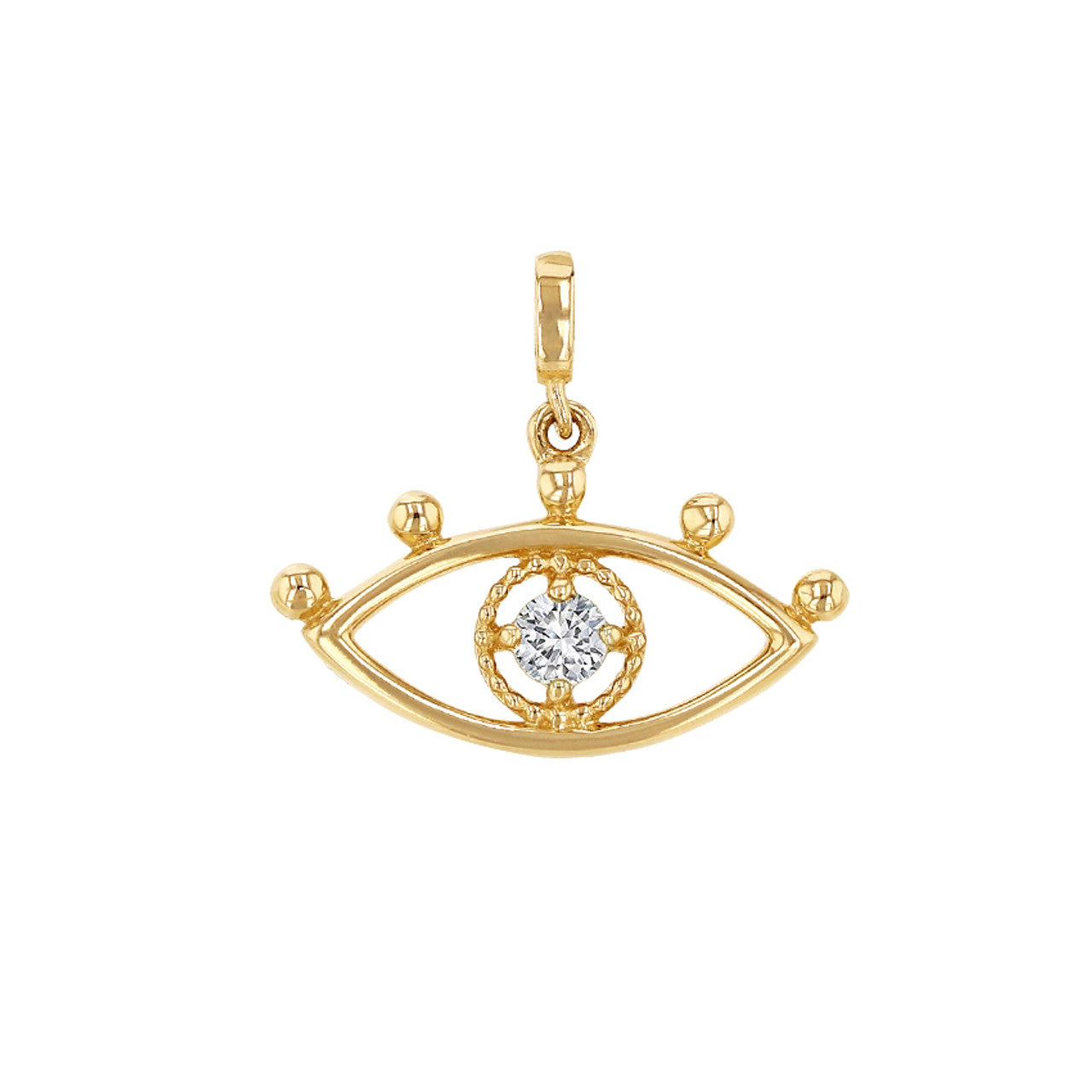 Diamond Eye Charm For Necklace
