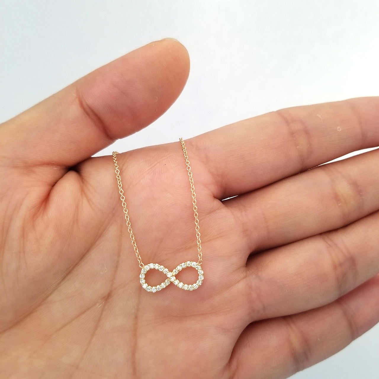 Infinity Necklace 14K Gold