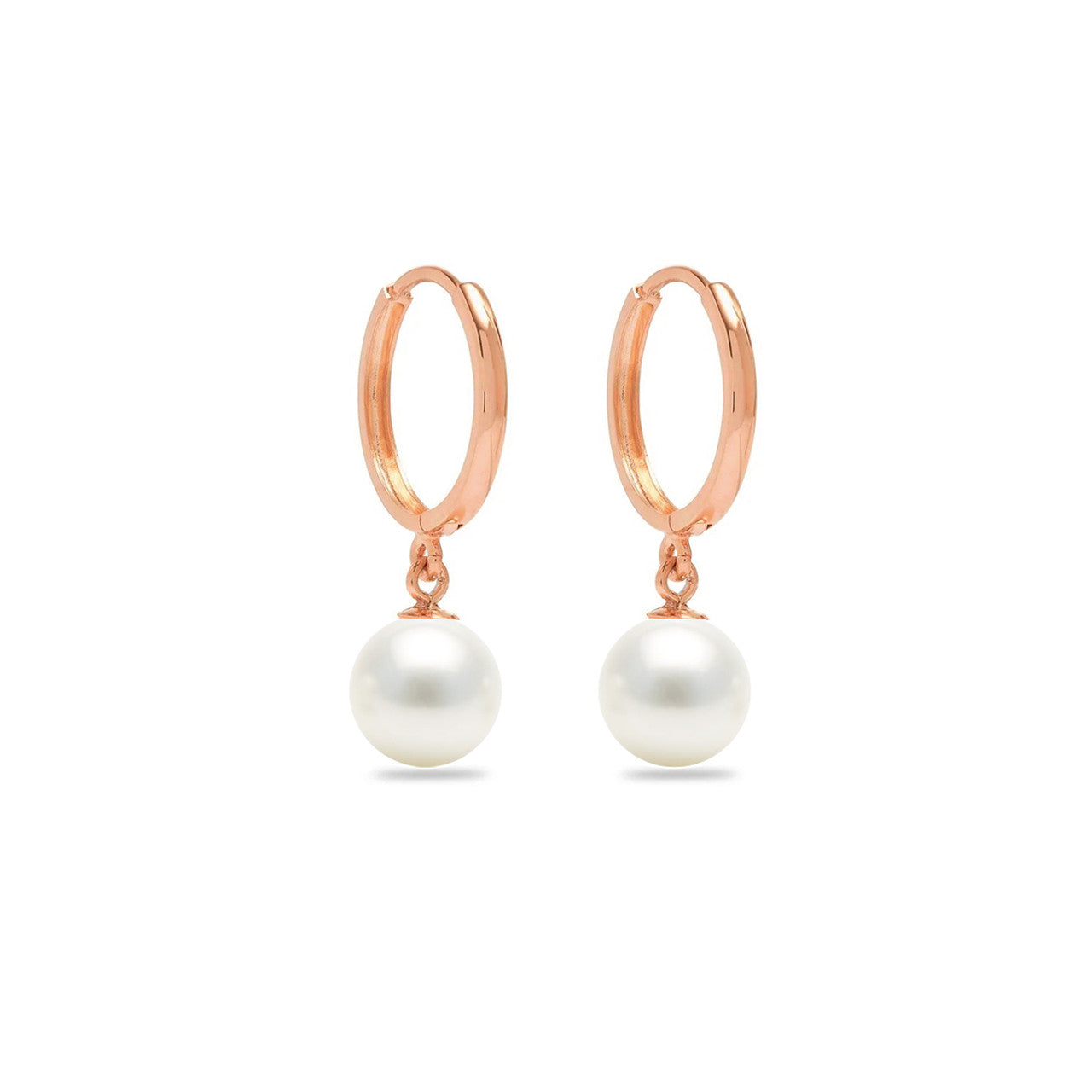 18K Gold Pearl Earrings