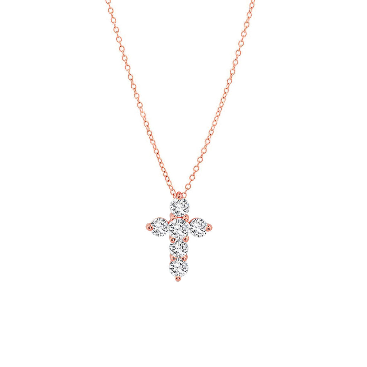 Diamond Cross Pendant Necklace