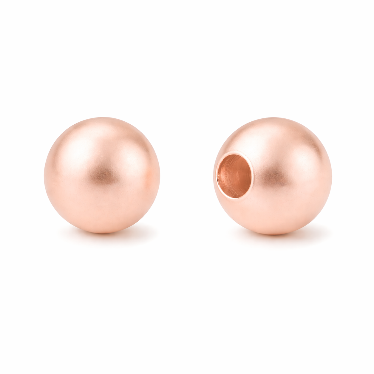 14K Gold Light Weight Round Seamless Bead