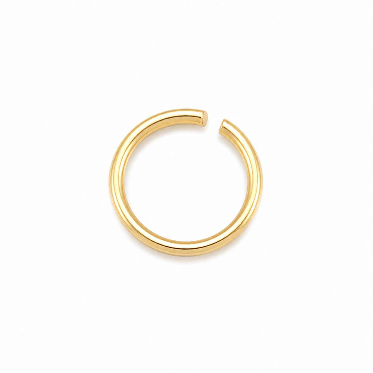 14K Solid Gold Open Jump Ring – 0.5mm Thick (24 Gauge)
