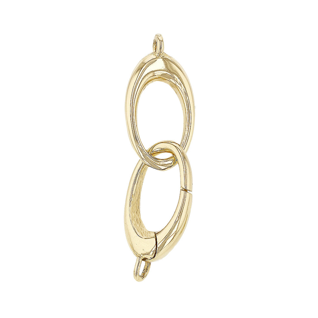 14K Gold Interlock Clasp For Necklaces | LA FINDINGS